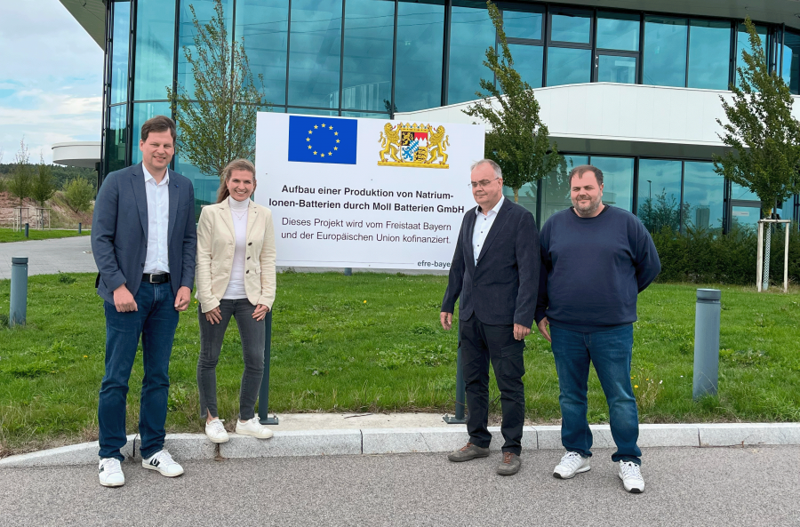 v.l.n.r: Holger Then, Christina Deuerling, Peter Urban, Christian Urban